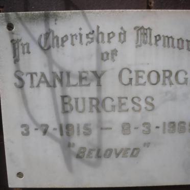 BURGESS Stanley George 1915-1965