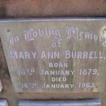 BURRELL Mary Ann 1879-1963