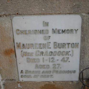 BURTON Maureen E. nee CRADDOCK -1947