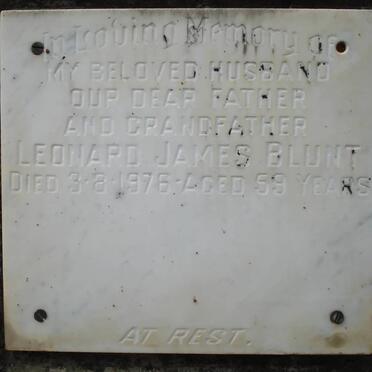 BLUNT Leonard James -1976
