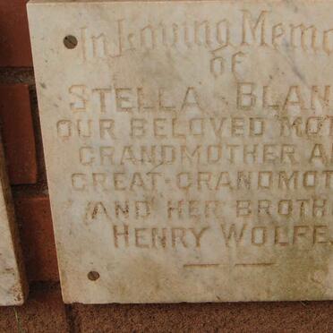 BLANDY Stella :: WOLFE Henry