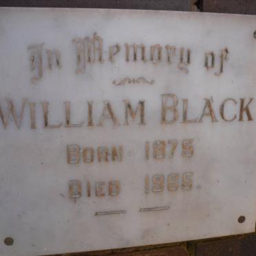 BLACK William 1875-1965