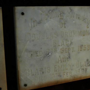 BLACK Douglas Drummond -1959 &amp; Claris Emily -1987