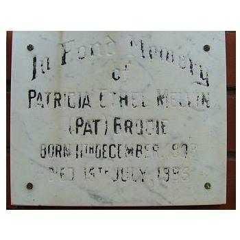 BRODIE Patricia Ethel Melvin 1908-1985