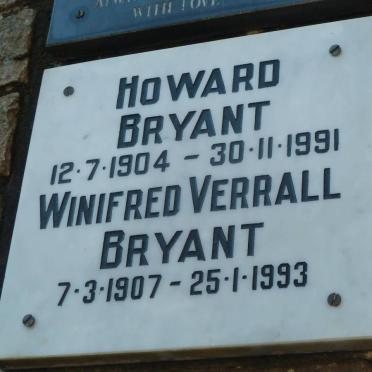BRYANT Howard 1904-1991 &amp; Winifred Verrall 1907-1993