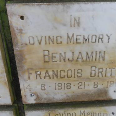 BRITS Benjamin Francois 1918-1980