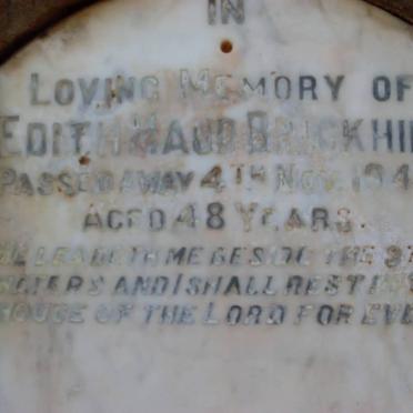 BRICKHILL Edith Maud -1943