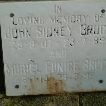 BRUCE John Sidney 1907-1989 &amp; Muriel Eunice 1914-1992
