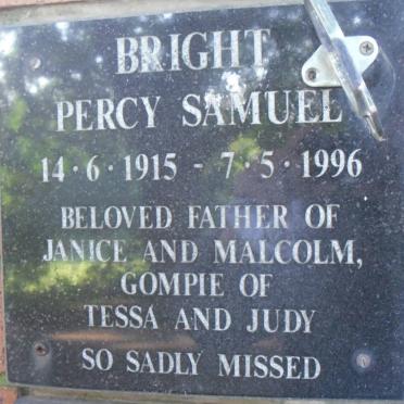 BRIGHT Percy Samuel 1915-1996