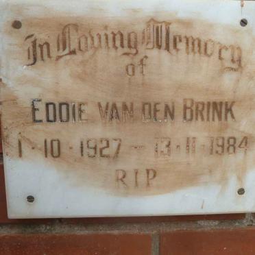 BRINK Eddie, van den 1927-1984