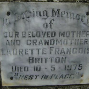 BRITTON Laurette Francois -1975