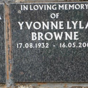 BROWNE Yvonne Lyla 1932-2007