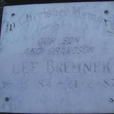 BREMNER Lee 1984-1987