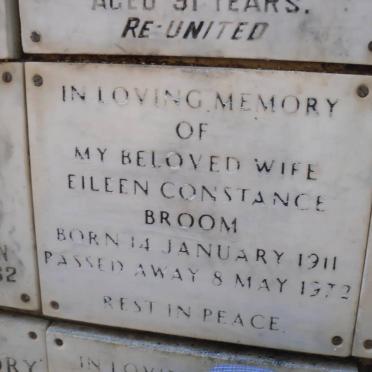 BROOM Eileen Constance 1911-1972