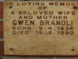 BRANDLI Gwen 1934-1990