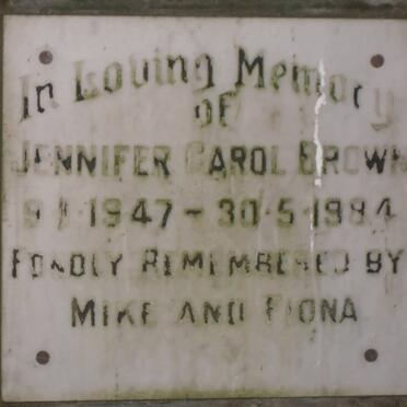 BROWN Jennifer Carol 1947-1984