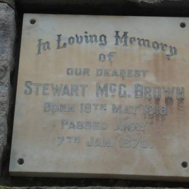 BROWN Stewart McG. 1918-1970