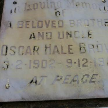 BROWN Oscar Hale 1902-1980