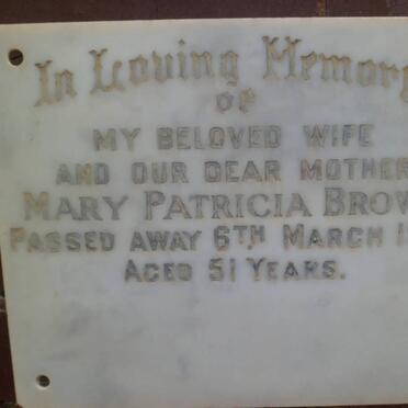 BROWN Mary Patricia -1970