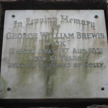 BREWIS George William -1961