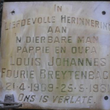 BREYTENBACH Louis Johannes Fourie 1909-1981