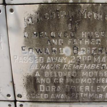 BRIERLEY Edward -1971 &amp; Dora -1982