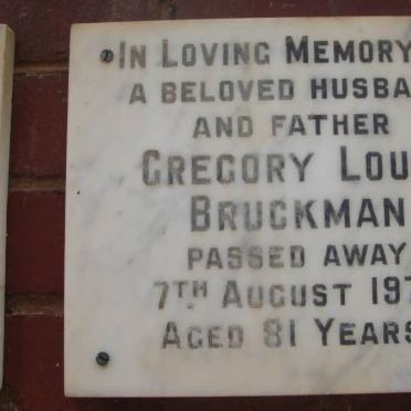 BRUCKMAN Gregory Louis -1970