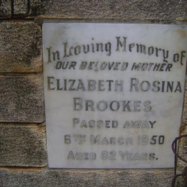 BROOKES Elizabeth Rosina -1950