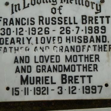 BRETT Francis Russell -1926-1989 &amp; Muriel 1921-1997
