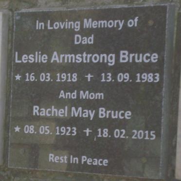 BRUCE Leslie Armstrong 1918-1983 &amp; Rachel May 1923-2015
