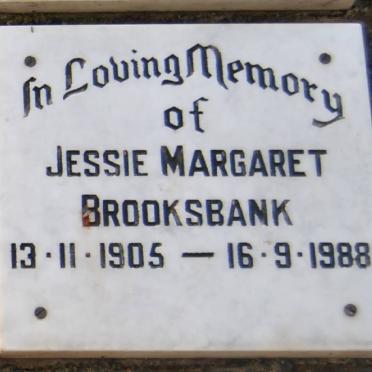 BROOKSBANK Jessie Margaret 1905-1988