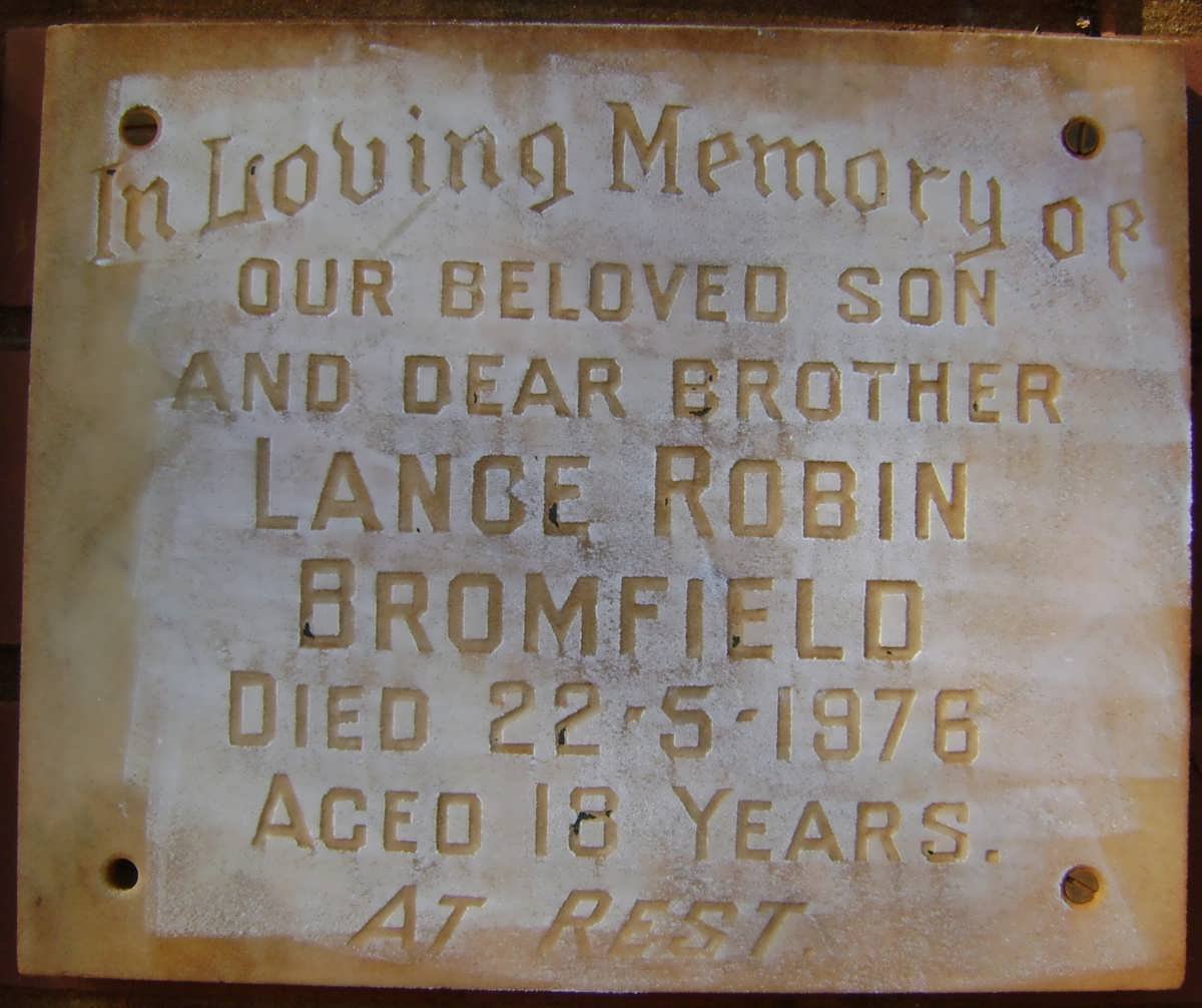 BROMFIELD Lance Robin -1976