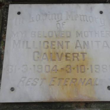 CALVERT Millicent Anita 1904-1980