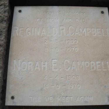 CAMPBELL Reginald R. 1909-1970 &amp; Norah E. 1908-1970