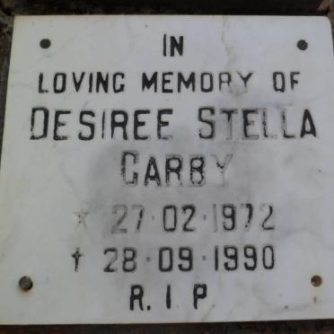 CARBY Desiree Stella 1972-1990