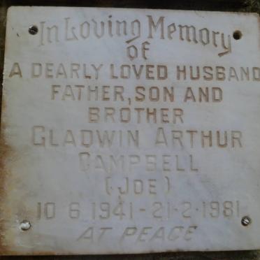 CAMPBELL Gladwin Arthur 1941-1981