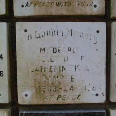 CAMPBELL Catherina Kean 1908-1984