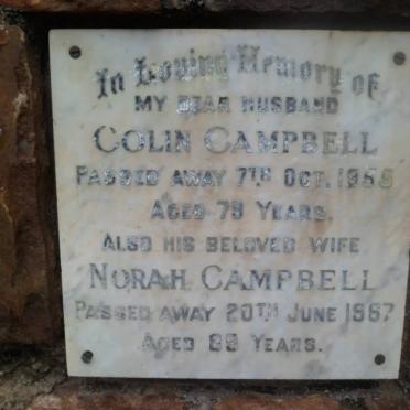CAMPBELL Colin -1955 &amp; Norah -1967
