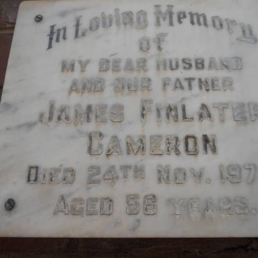 CAMERON James Finlater -1970