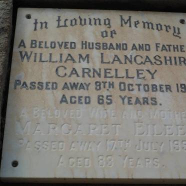 CARNELLY William Lancashire -1970 &amp; Margaret Eileen -1998