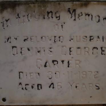 CARTER Dennis George -1972