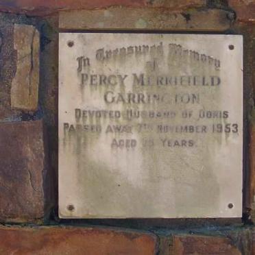 CARRINGTON Percy Merrifield -1953
