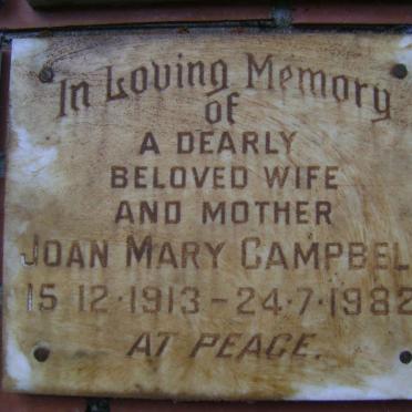 CAMPBELL Joan Mary 1913-1982