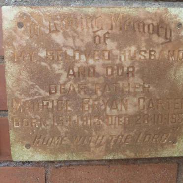 CARTER Maurice Bryan 1913-1980