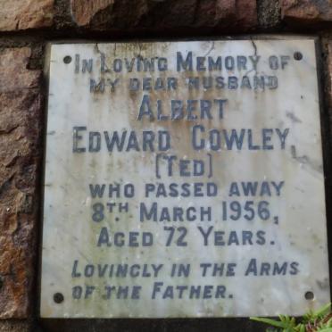 COWLEY Albert Edward -1956