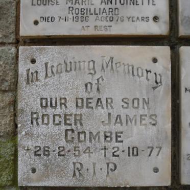 COMBE Roger James 1954-1977