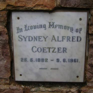 COETZER Sydney Alfred 1892-1961