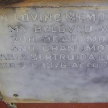 CORNELL Maria Gertruida -1976