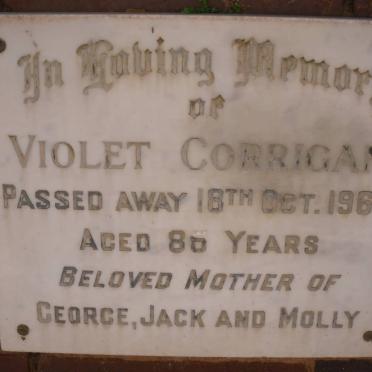 CORRIGAN Violet -1968