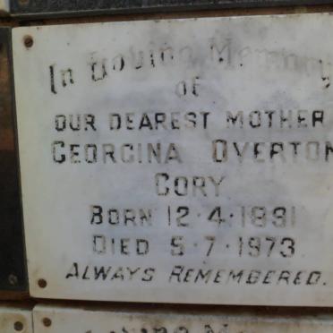 CORY Georgina Overton 1891-1973
